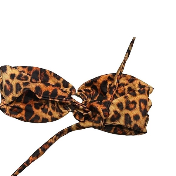 COPY - Joues de Sable Swim Hanna Bikini Top in Leopard Print Size XS NWOT - Picture 7 of 9
